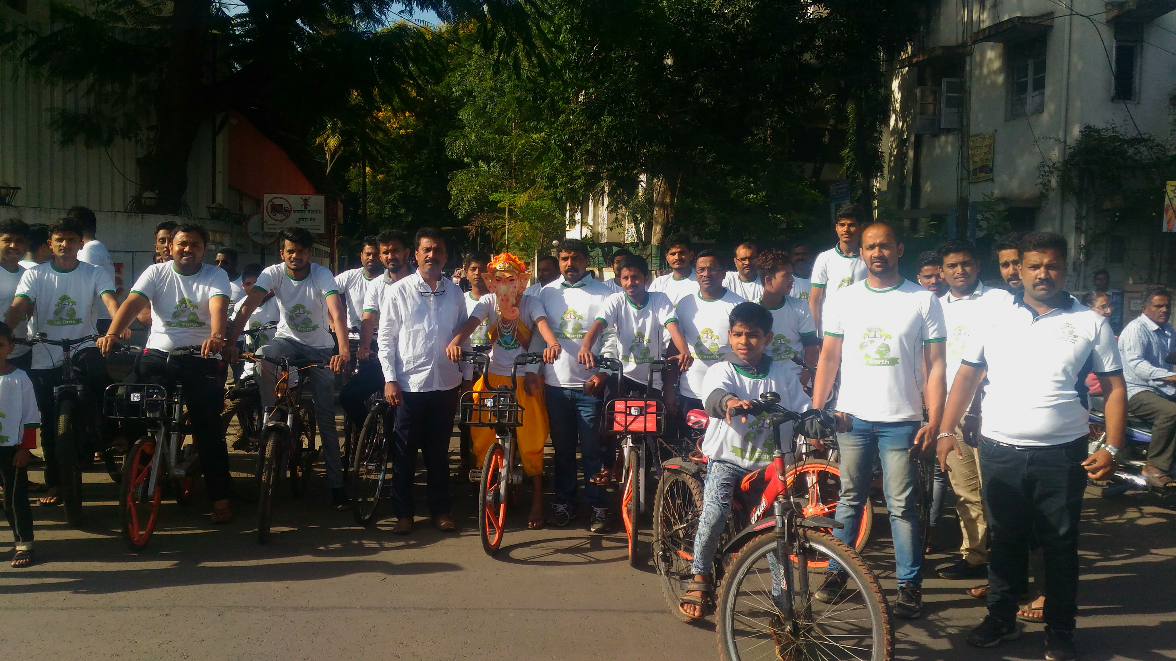 पर्यावरण पूरक गणेशोत्सवाचा संदेश देणार्‍या सायकल रॅलीला चांगला प्रतिसाद 