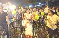 पिंपळे सौदागरमध्ये भयमुक्त वातावरणासाठी महिला सायकल रॅली; २५० महिलांचा सहभाग 